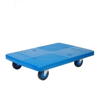 Uni-Silent 150kgs Plastic Multi-function  Moving Dolly Trolley Cart PLA150T-DL