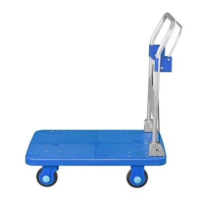 Handle Brake Foldable Platform Hand Trolley Cart with Dead Man Braking System PLA250N-SS-DX