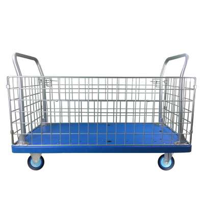 Uni-Silent 400kgs Loading Heavy Duty Cage Trolley Wire Mesh Hand Truck PLA400T-AM1