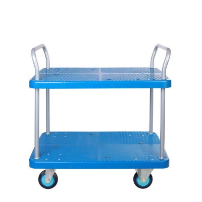 Utility  Moving Plastic Platform Trolley Hand Truck Service Cart  PLA300T-T2-D